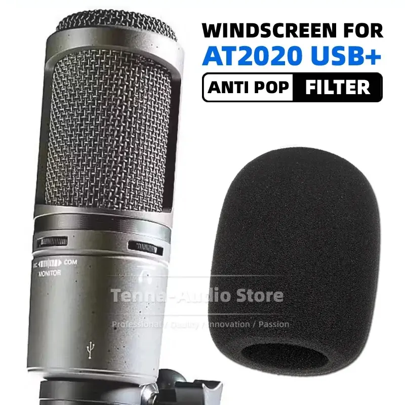 Foam Windscreen for At2020 USB + Pop Filter microphone windproof cover 0