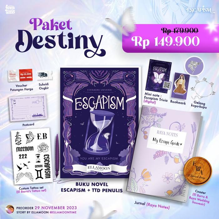 Gambar Buku Novel Escapism - Ellamoon - Fantasious - Bumi fiksi dari Bumi Fiksi Makassar Kota Makassar 2 Tokopedia