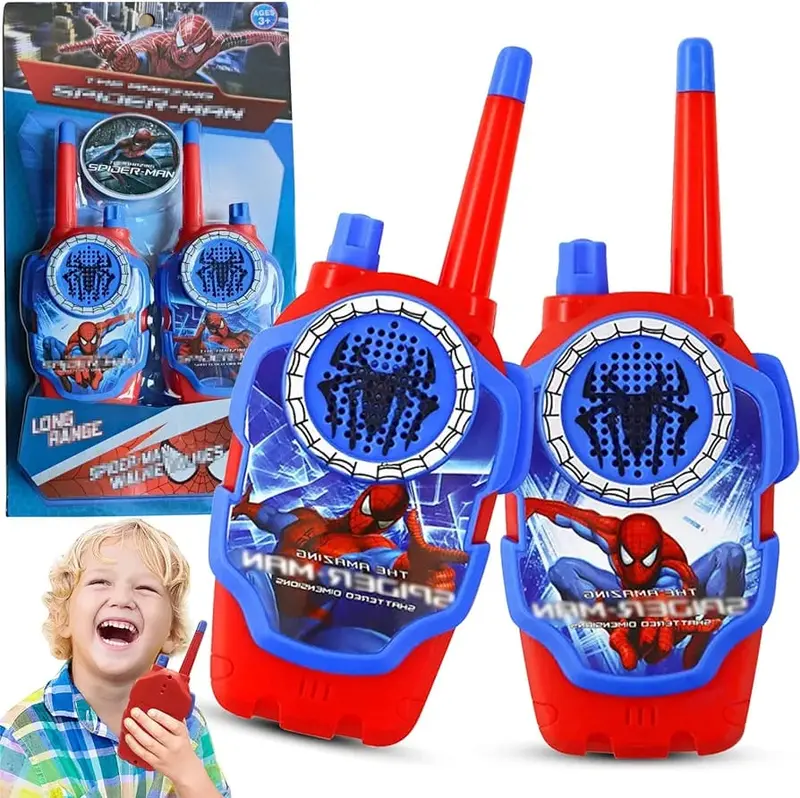 HT spiderman Mainan Anak HT Handy Talkie Walkie Talkie spiderman super 0