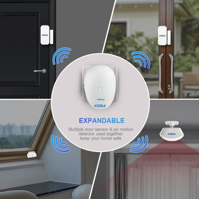 KERUI Bel Rumah Sensor Gerak Wireless M521 PIR Motion Mini P831 2