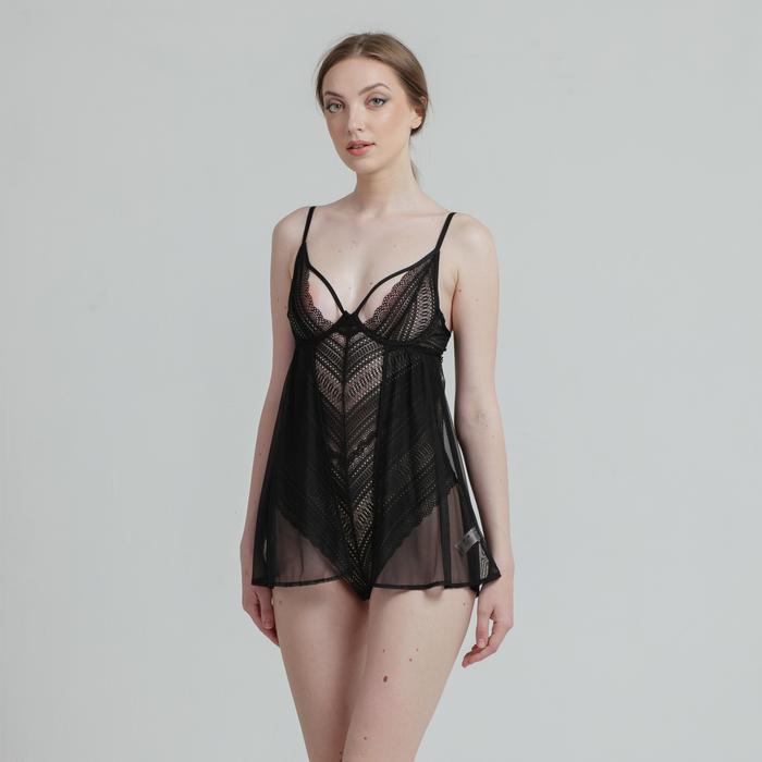 Gambar Raquel Lingerie Malika Babydoll Bodysuit Black - S dari raquel official Kota Administrasi Jakarta Utara Tokopedia