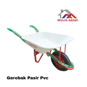 Gerobak Pasir PVC /Gerobak anti pecah ABS ASLI  Gerobak Dorong Pvc / Angkong Bak Fiber