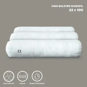 TOMOMI - BOLSTER KING MICROFIL 22X100 Bantal Guling Microfill Uk 22x100cm