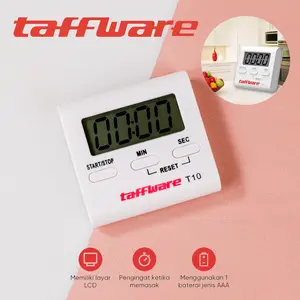 TAFFWARE Digital Kitchen Timer Masak Dapur Digital Alarm Clock