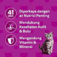 Gambar WHISKAS Makanan Kucing Basah Pouch 80gr - Isi 14 - Mackerel dari Whiskas Indonesia Kota Tangerang 2 Tokopedia