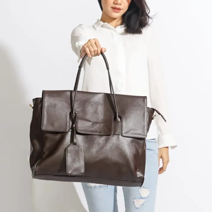 tas laptop 14 inch wanita | BASIC TOTE BAG | tas laptop kulit 0