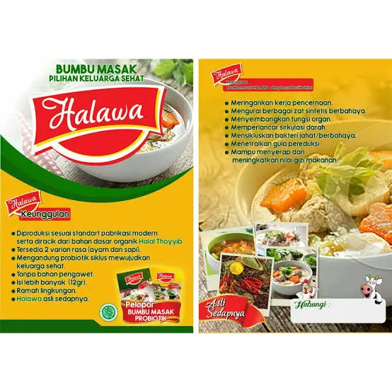 Halawa Penyedap Rasa Organik , Bumbu Masak Plus Probiotik , Bumbu Masa 2
