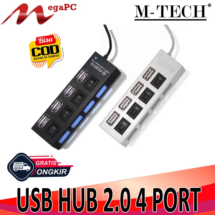 Promo USB HUB 2.0 4 Port Switch ON OFF 1