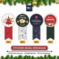 Gambar Stiker Segel Kemasan Christmas - LBN-1, Chromo dari Nex Printshop Kota Tangerang Selatan 1 Tokopedia