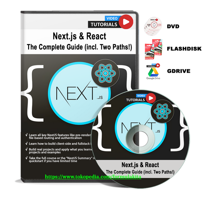 Jual VIDEO TUTORIAL Next.js & React - The Complete Guide (incl. Two ...