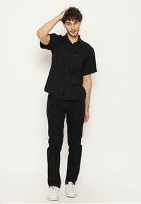 Gambar HEMMEH Kemeja Flanel Hitam Polos Lengan Pendek - S dari HEMMEH.ID Kota Bandung 4 Tokopedia