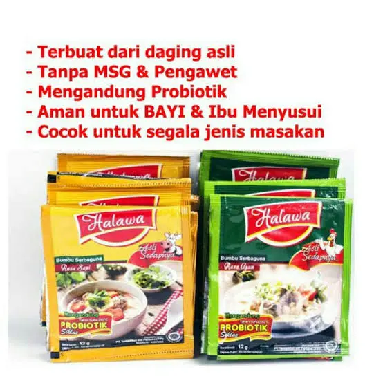 Halawa Penyedap Rasa Organik , Bumbu Masak Plus Probiotik , Bumbu Masa 1