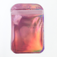 Gambar Plastik ziplock hologram pink ujung lengkung bungkus permen aksesoris - 8,5x13cm dari Shopetvee_material Kota Semarang 4 Tokopedia