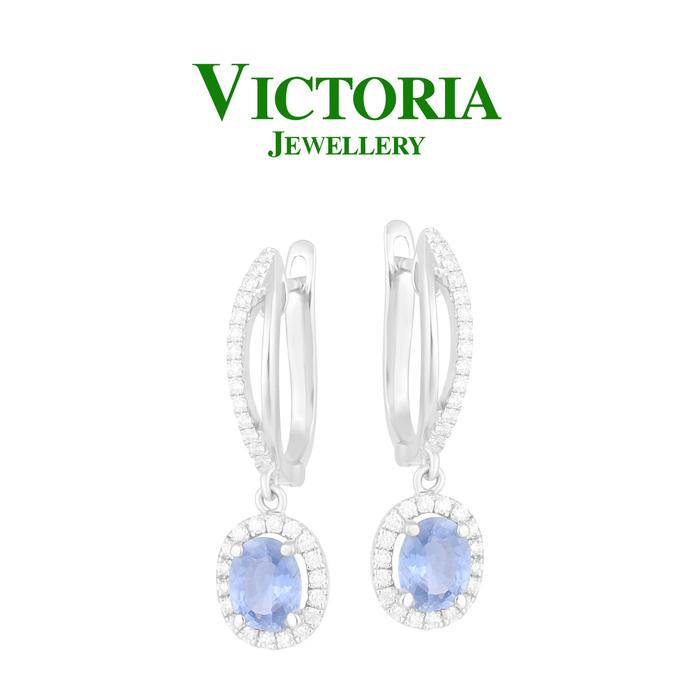 Gambar Anting Berlian Batu Blue Sapphire VER791397 Victoria Jewellery dari Victoria Jewellery Online Kota Administrasi Jakarta Selatan Tokopedia