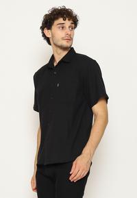 Gambar HEMMEH Kemeja Flanel Hitam Polos Lengan Pendek - S dari HEMMEH.ID Kota Bandung 2 Tokopedia