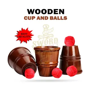 Alat Sulap Wooden Cup And Balls - Cup And Balls Kayu - Toko Sulap