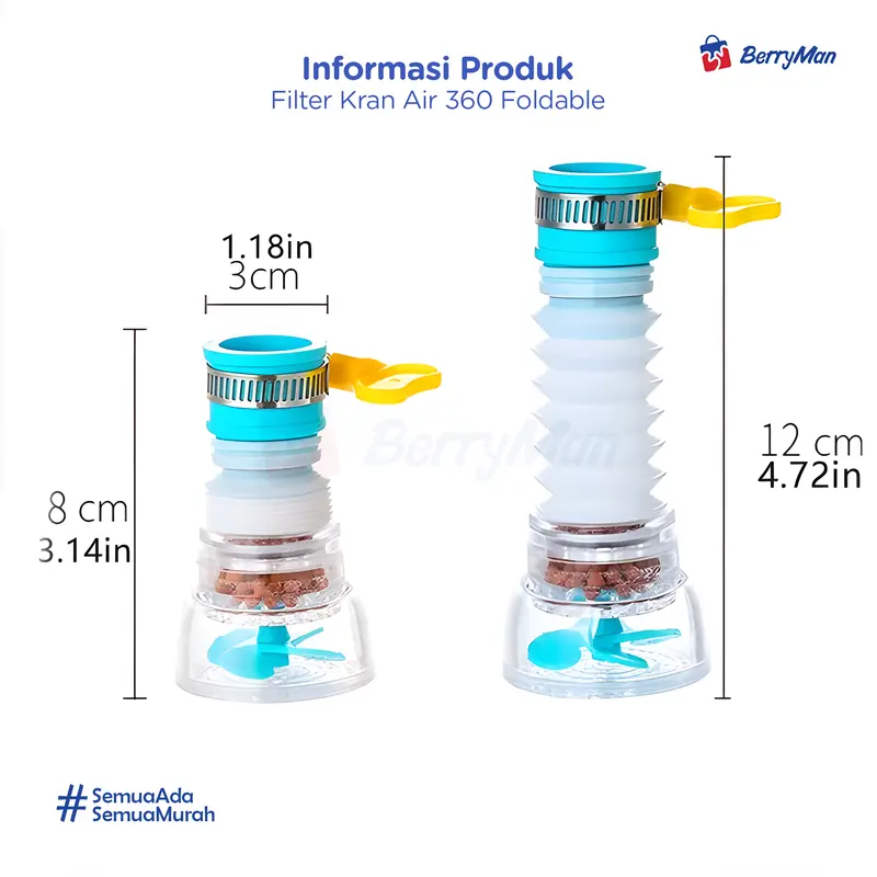 Sambungan Keran Air Putar 360 Derajat - Filter Kran 1