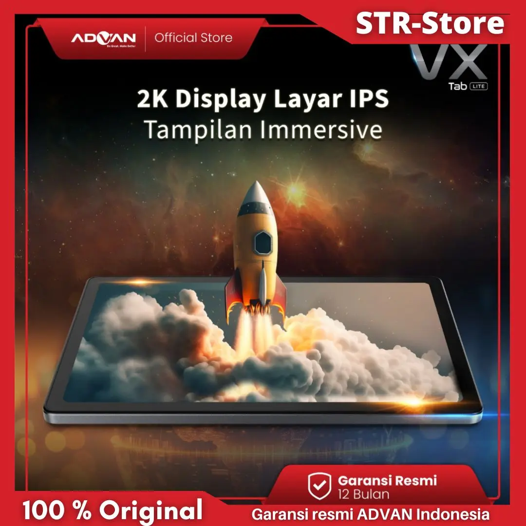 ADVAN TAB VX LITE 6/128 GB GARANSI RESMI TAB MURAH BAGUS TAB 10 INCH