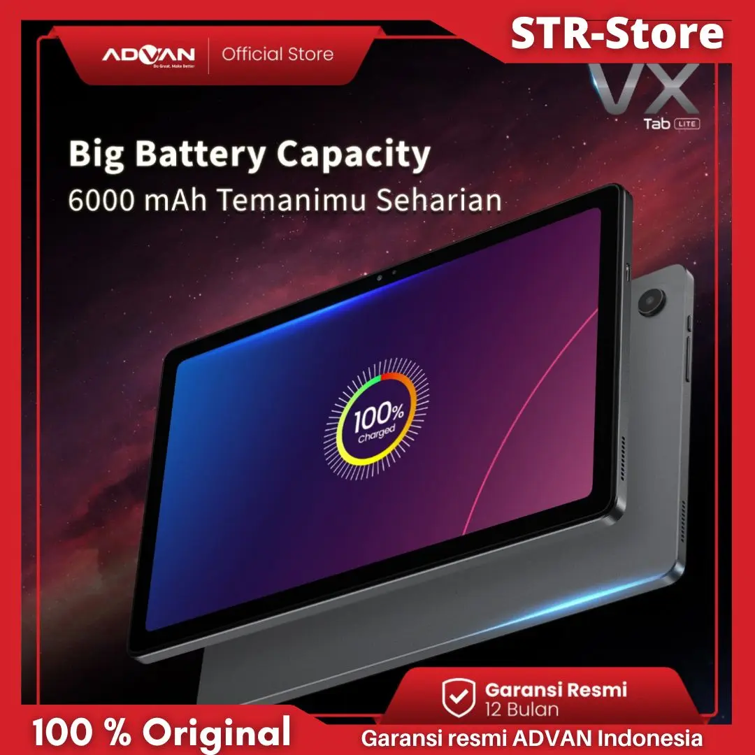 ADVAN TAB VX LITE 6/128 GB GARANSI RESMI TAB MURAH BAGUS TAB 10 INCH