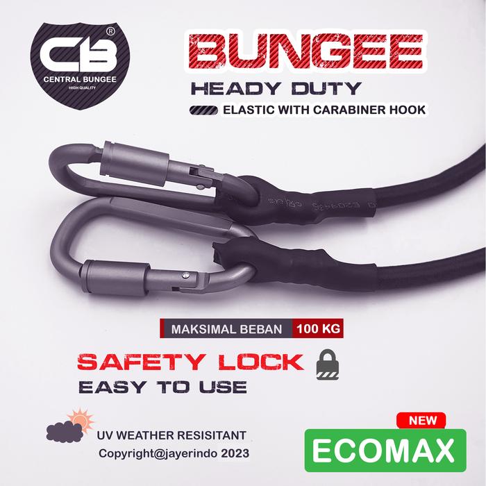 Gambar Promo Tali Cargo bungee Carabiner Central bungee ECO 2 Meter jumbo - Merah, 2 Meter dari Jayerindo Kota Administrasi Jakarta Barat Tokopedia