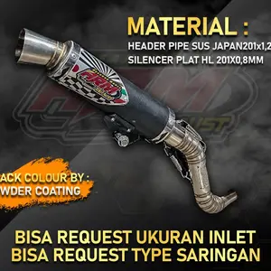 KNALPOT VARIO OLD / NEW THAILAND BLACK SERIES