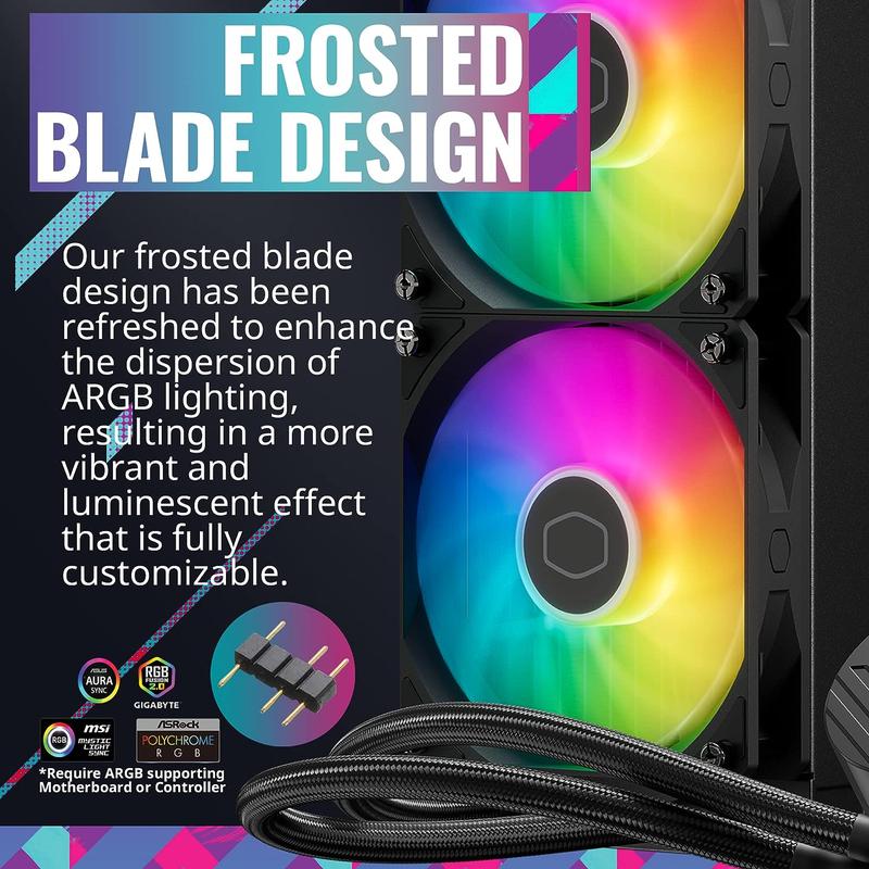 COOLER MASTER MASTERLIQUID 240L CORE ARGB | ML240L CORE LIQUID COOLER 5