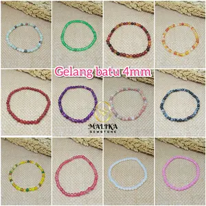 GELANG BATU ALAM 4MM BANYAK VARIAN