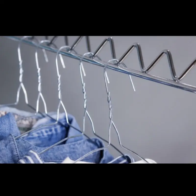 Gantungan Baju Stainless Kawat Jemuran Laundry Murah Besi Chrome Bagus 2
