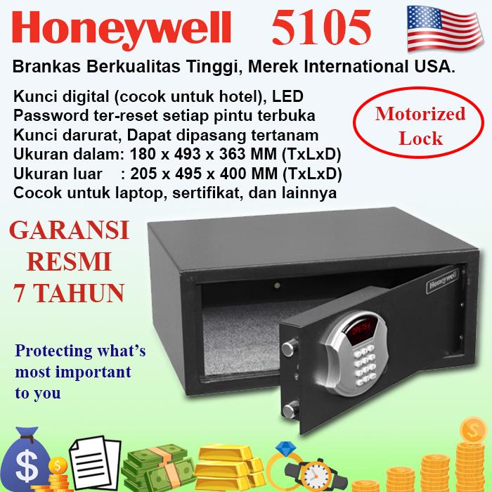Gambar HONEYWELL 5105 Brankas Baja Hotel, Garansi Resmi, Official Store dari Taruna Jaya International Kota Administrasi Jakarta Utara Tokopedia