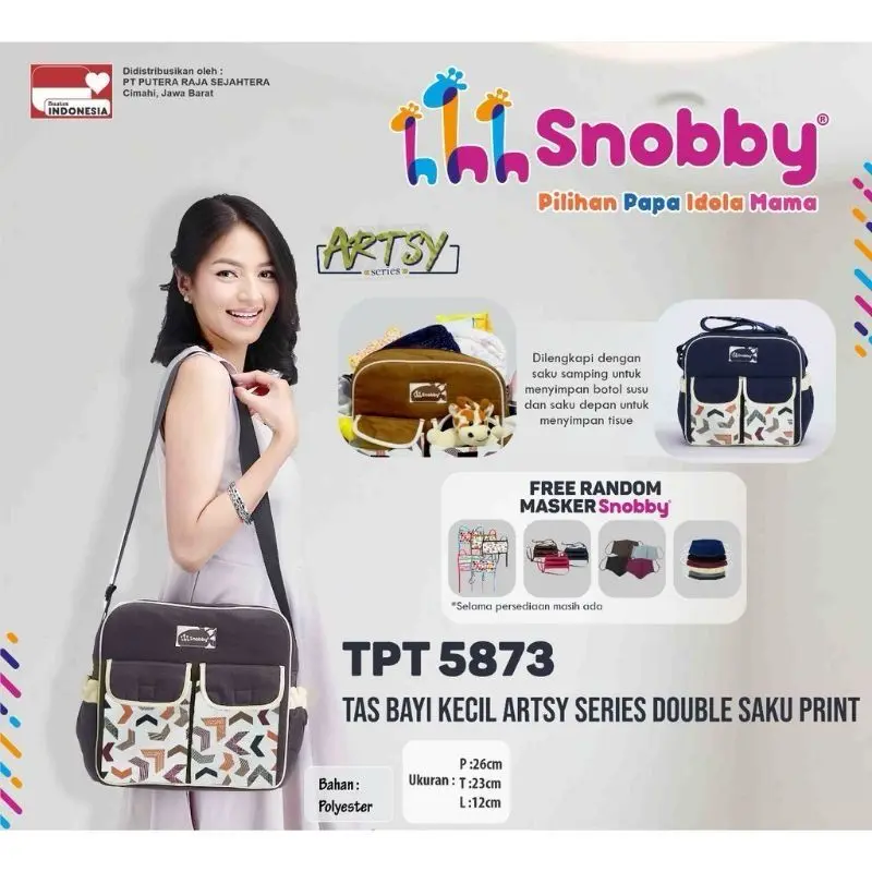Snobby Tas Bayi Kecil Artsy Series Double Saku Print TPT 5873