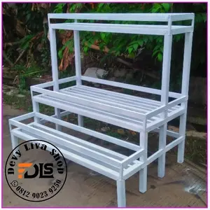Rak Pot tanaman susun 3 pagar panjang 130cm