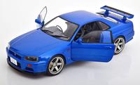 Gambar Diecast 1/18 solido Nissan Skyline GT-R34 1999 blue dari Khoe diecast Kab. Banyumas 4 Tokopedia