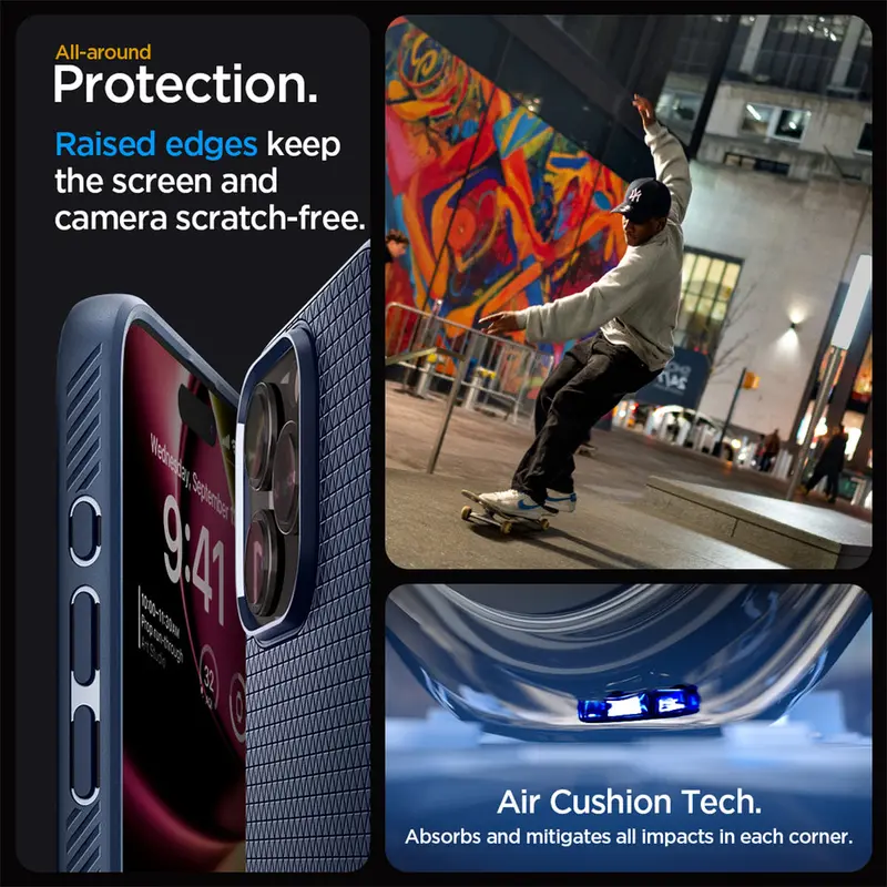 Spigen Liquid Air Matte Soft Cover Casing Case Iphone 15 Plus Pro Max 3