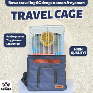 Travelling Cage Bag untuk Sugar Glider - Belum Termasuk Kandang Kecil