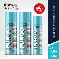 Gambar AutoGard Purgo Multipurpose Foam Cleaner 650 mL x2 + 300 mL 1pc dari AutoGard Kota Administrasi Jakarta Utara 1 Tokopedia