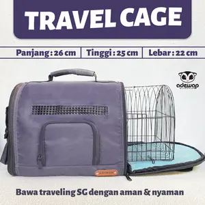 Tas Hewan Travel Cage Curve Plus Kandang Lengkung Besi SG Hamster