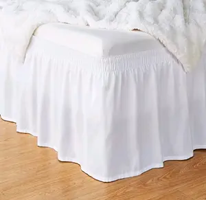 BIG SALE BED SKIRT POLOS PUTIH PENUTUP KOLONG KASUR