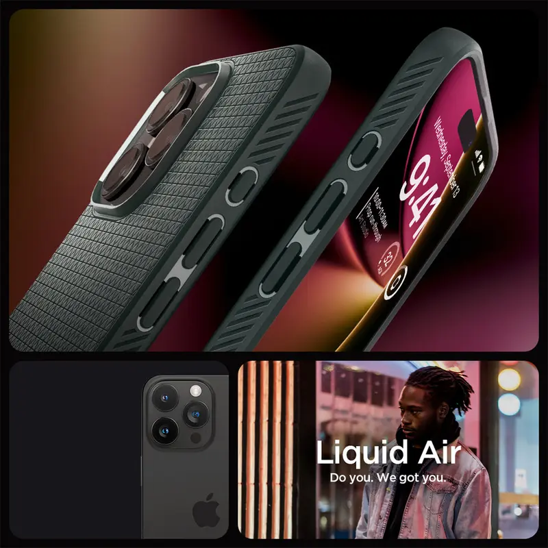 Spigen Liquid Air Matte Soft Cover Casing Case Iphone 15 Plus Pro Max 1