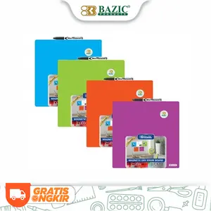 Bazic Magnetic Dry Erase Board 11.5"x11.5" - Papan Tulis Magnet