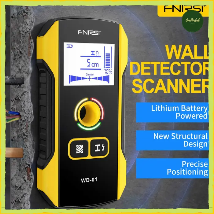 Digital Wall Scanner Detektor Logam Kayu LCD Stud Finder HPC USB 300 mAh