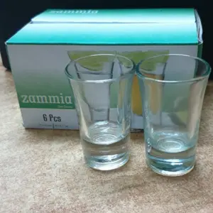 6 Pcs Gelas Sloki Kaema-Zammia/ Gelas kaca/Sloki Mini 40ml