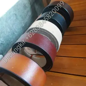 Ikat pinggang kulit vegtan Sabuk kulit tanpa buckle