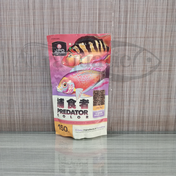 Gambar JPD PREDATOR COLOR 150GR PELET SINKING PAKAN MAKANAN IKAN CICHLID dari ADRAQUATIC Kota Bandung Tokopedia