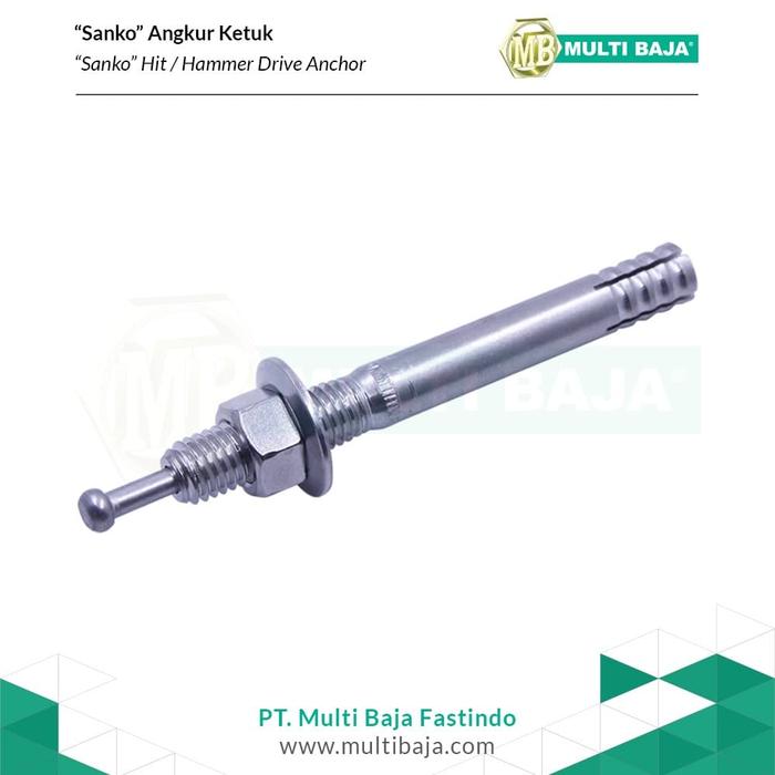 Gambar Angkur Ketuk / High Anchor "Sanko" Baja M10 x 60 / Hit Anchor dari Multi Baja Kota Administrasi Jakarta Barat Tokopedia