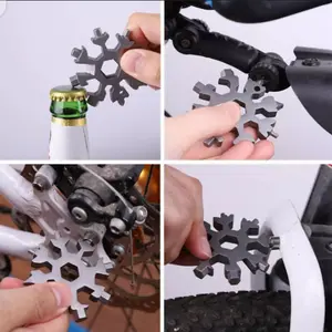 GOUIM Gantungan Kunci Salju Multifungsi / Alat Kunci Portable 19 Kunci