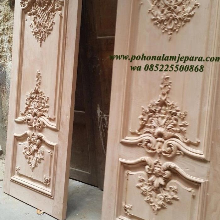 Gambar pintu ukiran jati jepara mewah dari Pohon alam_NEW Kab. Jepara Tokopedia