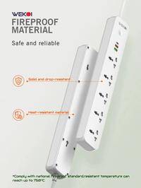Gambar WEKOI Stop Kontak Extension Power Strip WSC5319 5 Socket 2 USB 1 PD - WSC5319 dari WEKOI Indonesia Kota Tangerang 2 Tokopedia