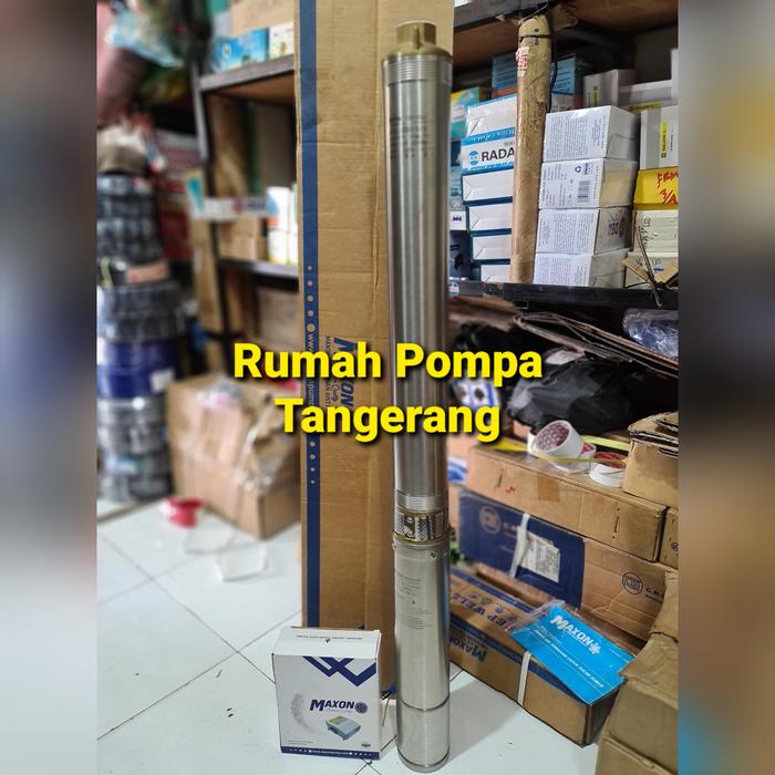 Gambar Pompa satelit maxon 2hp 1phase 4" plus control box dari RUMAH POMPA RAJEG Kab. Tangerang Tokopedia