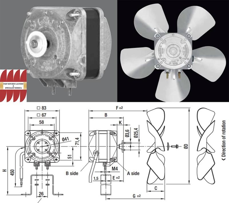 Fan EBM Papst/motor fan ebm chiller-freezer original #M4Q045-CA03-51 ...