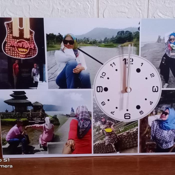 Gambar Jam Dinding Custom Persegi Panjang dari ALFcomputer Kota Bandung Tokopedia